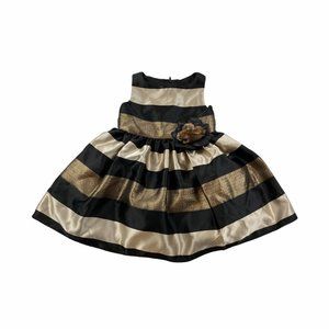 Frais Black & Gold Black & Gold Formal Girls Dress Size 2t